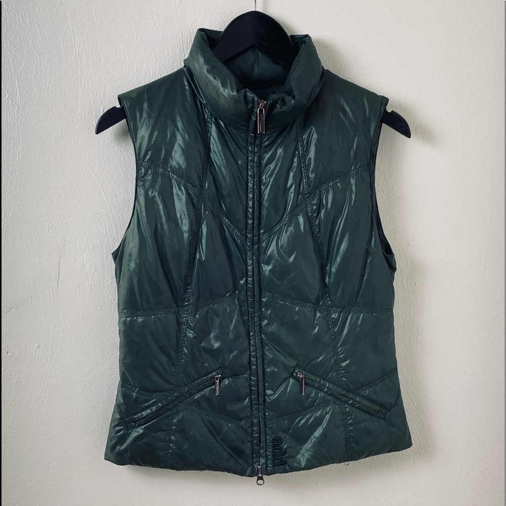 Girl  add  Puffer Vest. Green. Sz 4